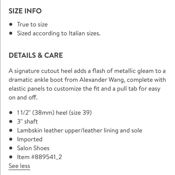 ALEXANDER WANG | KORI BOOT BOOTIES CUT-OUT HEELS ROSE GOLD CUT-OUT HEEL LEATHER - Picture 16 of 16